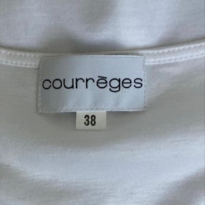 courrèges vintage Chemisier blanc Taille 38 image 11