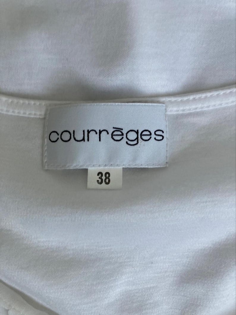 courrèges vintage Chemisier blanc Taille 38 image 11