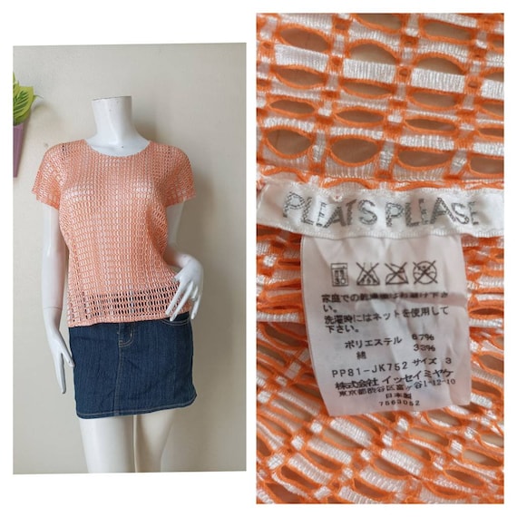 Issey Miyake Pleats Please Shirt Unisex Japanese Summer Wear 
