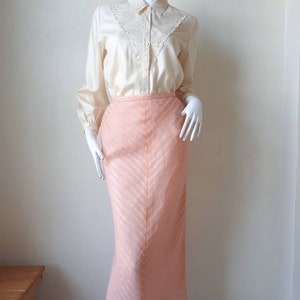 Vintage Mila Schon Chiffon skirt Size Small Waist 25