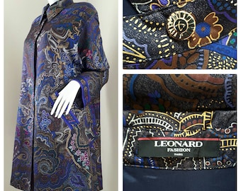 Vintage 60s 70s LEONARD PARIS Dress  Size 9AR will fit to M - L