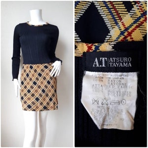 Vintage Atsuro Tayama Dress / pleated Dress Size  F