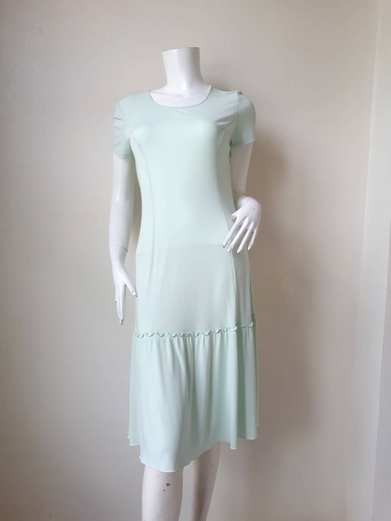 Vintage Courreges maxiklänning storlek 9AR passar medium NWT bild 3