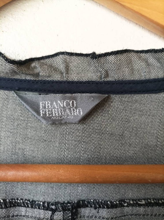 Women's Franco Ferraro Blouse,  Denim Blouse Size… - image 10
