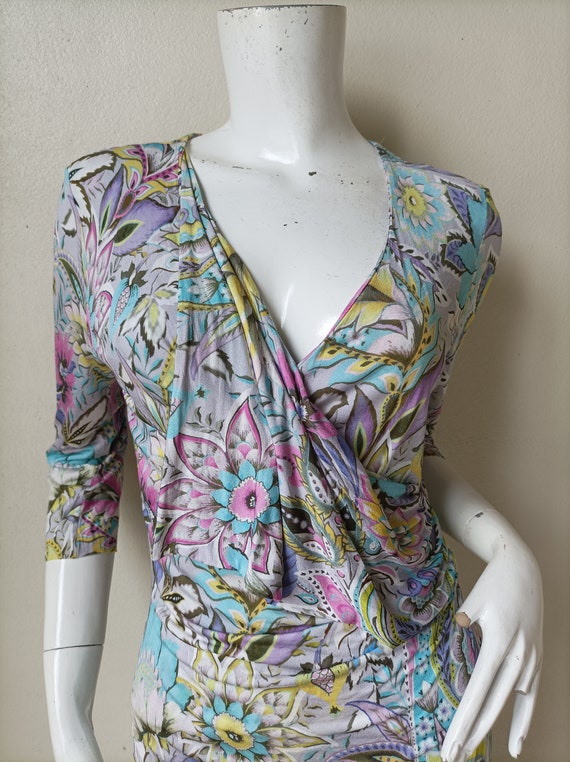 Vintage ETRO Jersey Dress ~Made in Italy Designer… - image 2