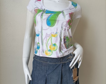 Vintage 90's Versace Jeans Couture T-Shirt Size S Made Italy Rare