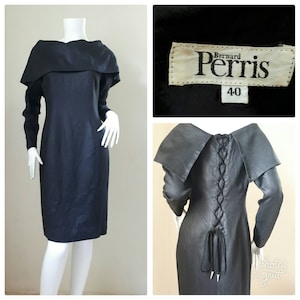 Vintage Bernard Perris Linen Dress Size 40