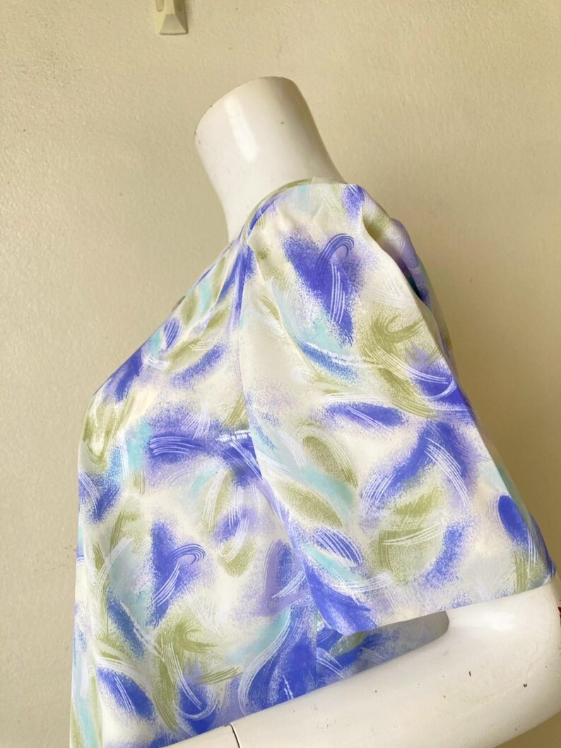 Vintage Courreges-blus med tryck, storlek 9AR, Japan bild 9