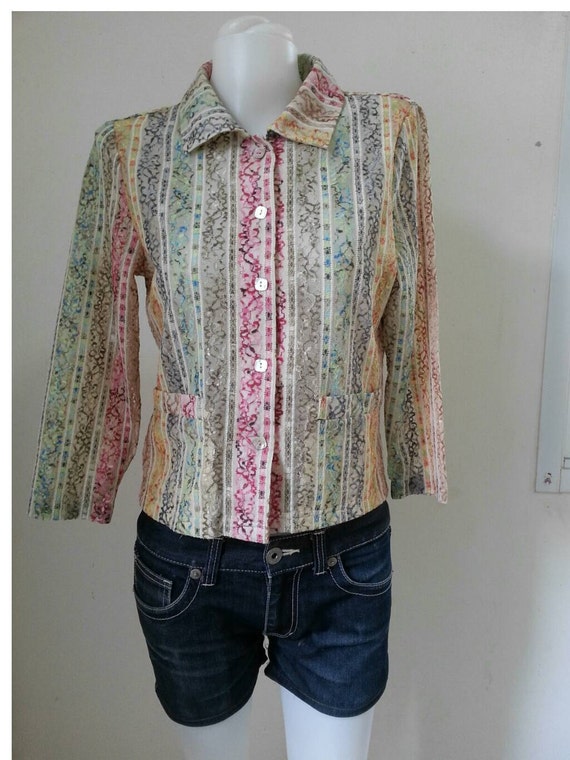 BIBA Lace Top / BIBA Lace Blouse Size M - L