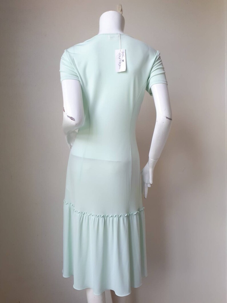 Vintage Courreges maxiklänning storlek 9AR passar medium NWT bild 8