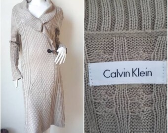 Vintage  Knit Dress Calvin klein Pullover Size P