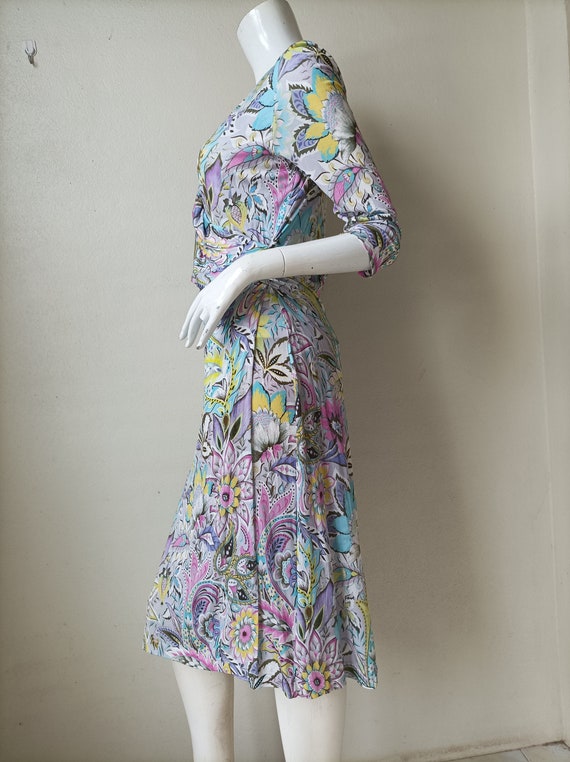 Vintage ETRO Jersey Dress ~Made in Italy Designer… - image 6