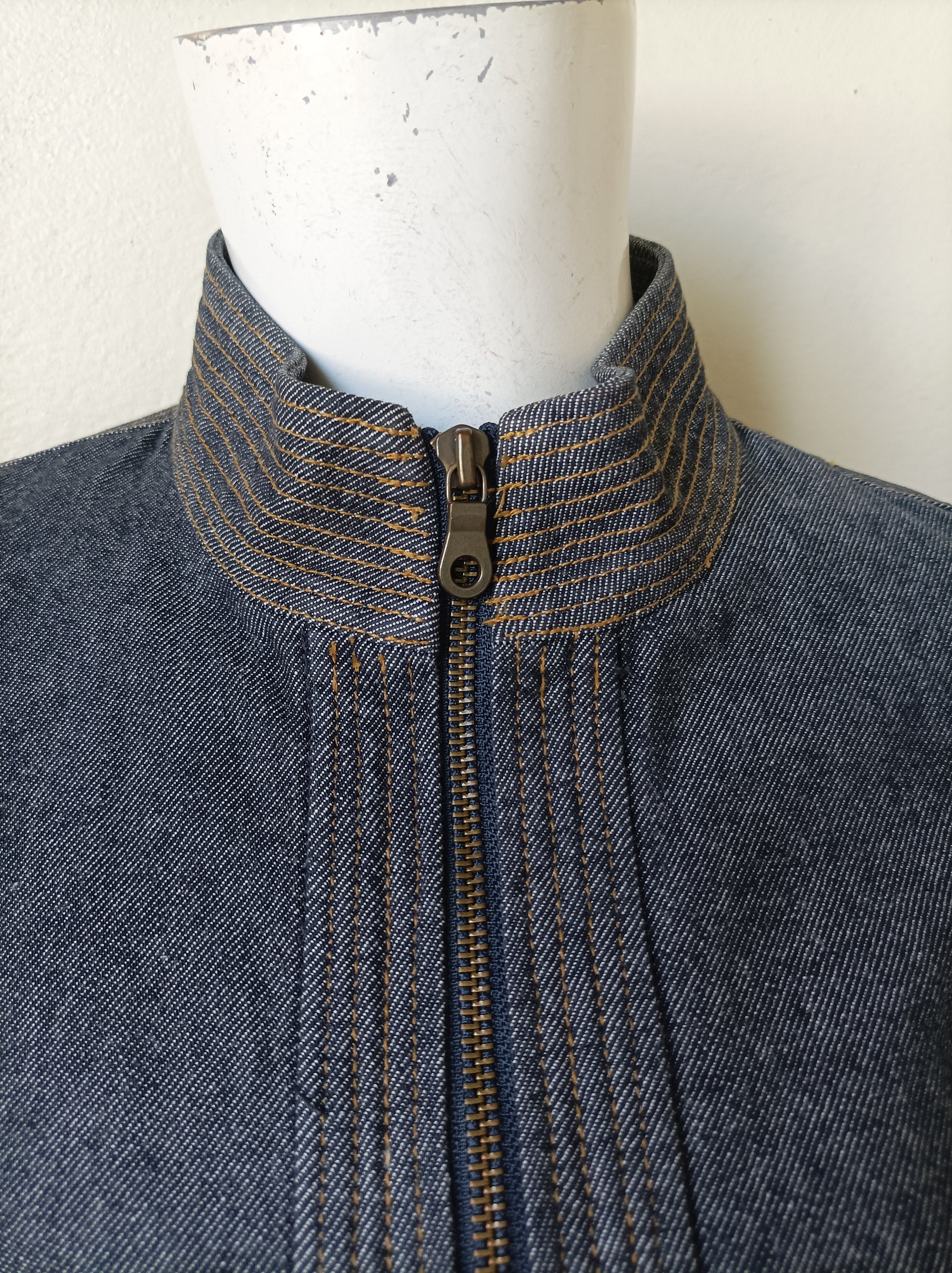 HIROKO KOSHINO - 2000s Archive Fitted Denim Jacket Size 9 Japan