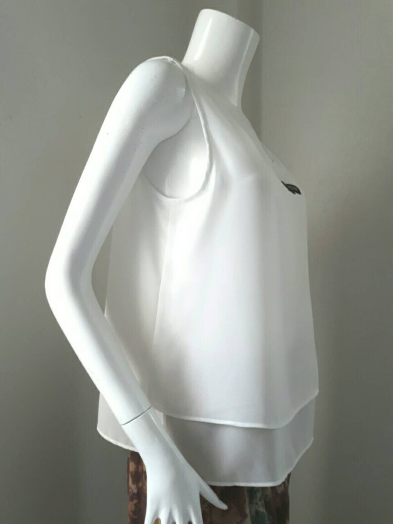Vintage Gianni Valentino Chiffon blouse Size 9 Small Medium