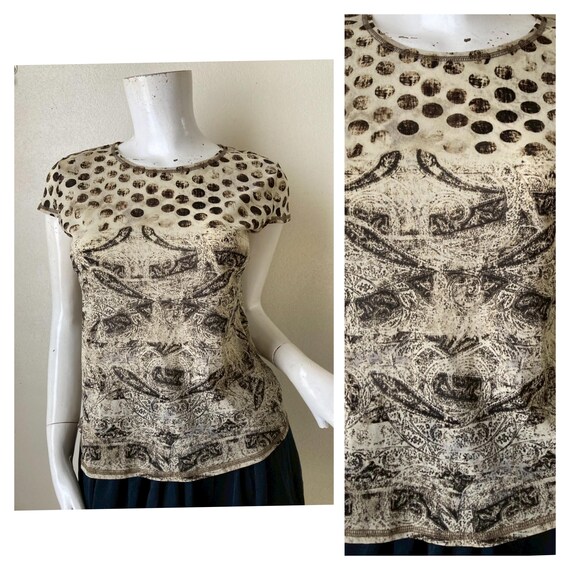 Vintage Luporte See Through Stretch Top Size M - Etsy