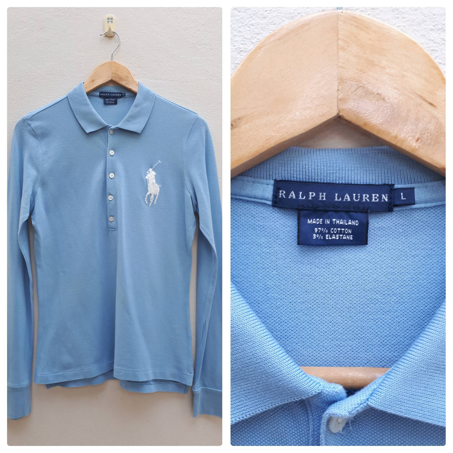 kussen Lodge Siësta Vintage Polo Ralph Lauren Polo Shirt / Size L Made in - Etsy