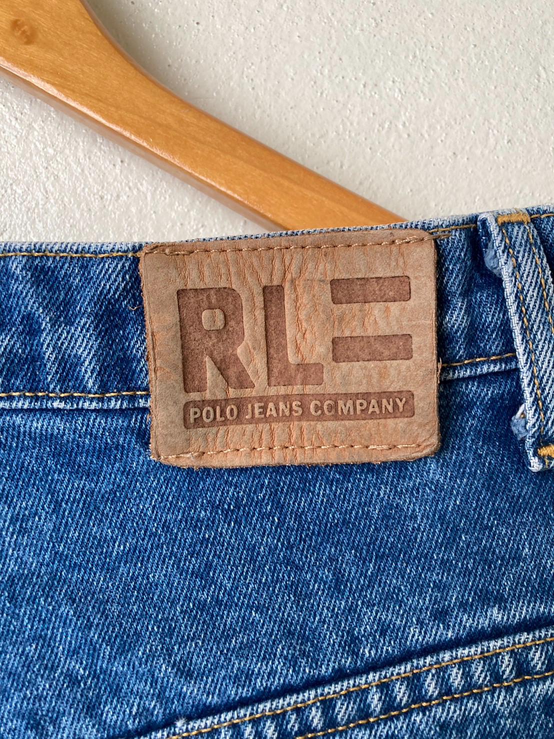 Vintage 90s Polo Ralph Lauren Jeans Co Blue Cotton Denim High