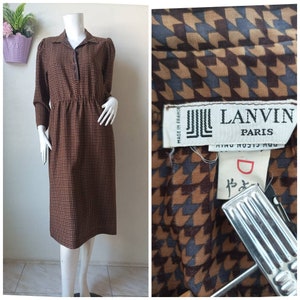1960s Vintage Lanvin Shirt Dress