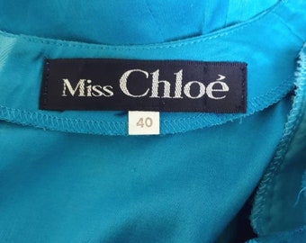 miss chloé ひざ丈ワンピース 40 Chloe - クロエ ひざ丈ワンピース ノースリーブ クロスデザイン
