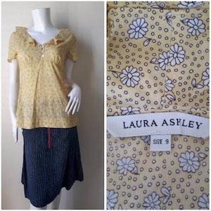 Chemisier à fleurs Laura Ashley Taille 9 Japan Medium