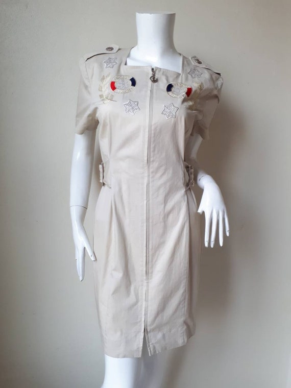 Vintage Cotton Shirt Dress / Small -Medium - image 2