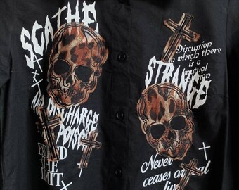 GHOST of HARLEM スカル ベルト ギミック デザイン トップス GHOST of HARLEM スカル ベルト ギミック デザイン トップス