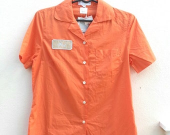 PAUL & JOE Designer cotton Shirt short sleeves Size 1 Small.
