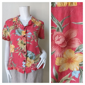 Vintage Caribbean Joe Shirt | Vintage Hawaiian Shirt Size PM