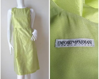Emporio Armani Sleeveless Tunic Dress / Silk dress Size 36 Small