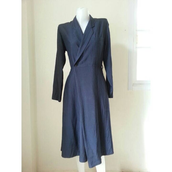 Sale!! Vintage 1970s COMME des GARCONS tricot Navy