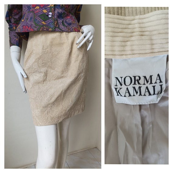 Norma Kamali Skirt - Vintage 80s Mini Skirt / A Skir… - Gem
