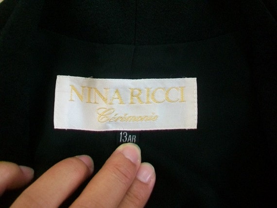 Sale 30% Off! Nina Ricci Black blazer cropped jac… - image 3