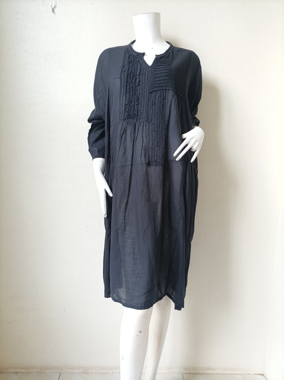 Issey Miyake Plantation Dress , Cotton Dress Size… - image 3