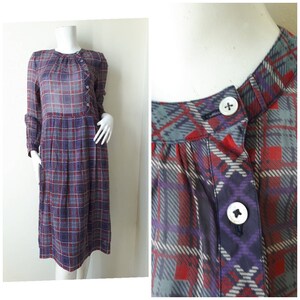 Vintage St.Leonard Cotton Day Dress Size 9 S-M