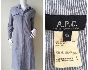 A.P.C Minimalist Shirt Dress Size   38