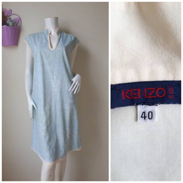 KENZO day dress, Cotton Dress/ Size 40 will fit Medium