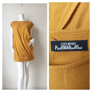 1990s Vintage ISSEY MIYAKE mini dress /Cotton dress / Size M