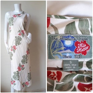 IOLANI イオラニ ハワイアン 半袖 ロングワンピース ムームー レーヨン イオラニ　ハワイアンワンピース