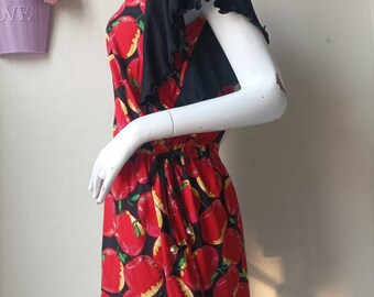 Dolly Girl by Anna Sui Mini Dress. Print Mini Dress Size 2