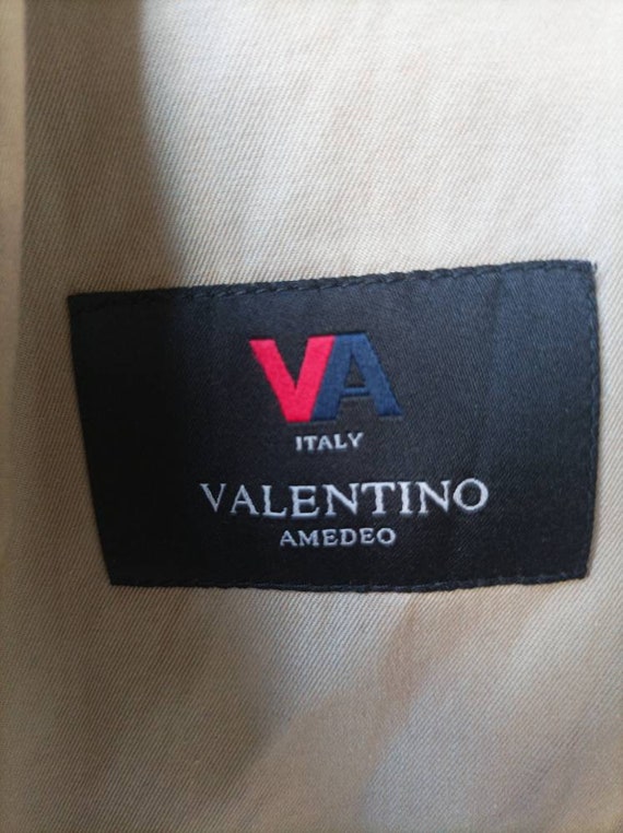 Vintage Valentino Amedeo Tan Trench Coat /   Size… - image 3