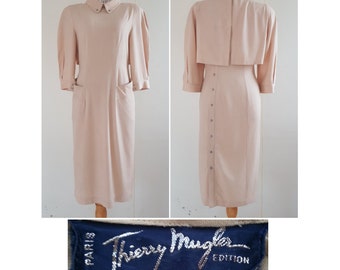 1960s Vintage Thierry Mugler Edition dress /  Small size.