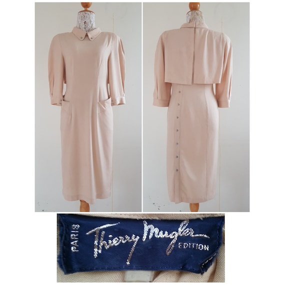 Mugler, 1960s Vintage Thierry Mugler Edition dress / Small size.