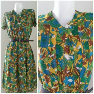 Pierre Cardin Boutique design by Takashimaya Cotton Floral Dress  Size M