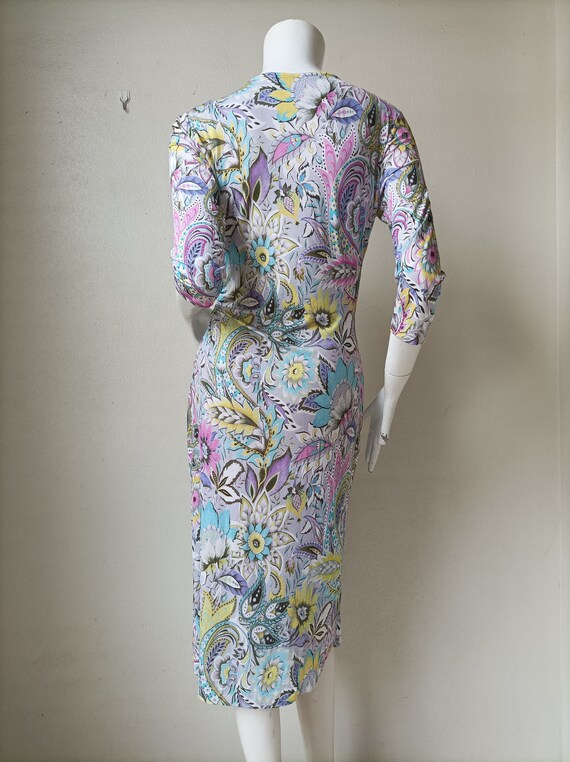 Vintage ETRO Jersey Dress ~Made in Italy Designer… - image 5