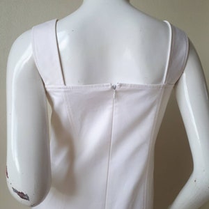 Vintage Courreges White cotton dress Size 40 Medium image 9