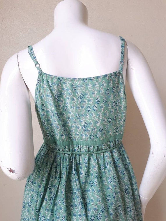 70s - 80s Boho Cami Dress - Spaghetti Strap India… - image 4