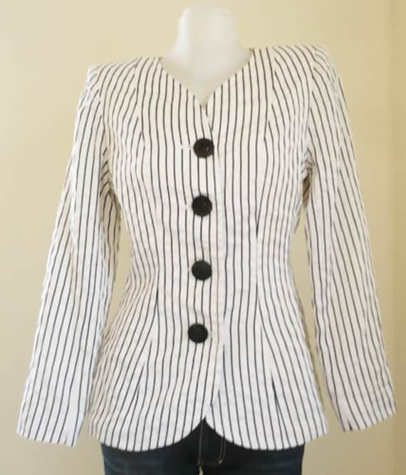 Yves Saint Laurent variation Striped blazer. - image 1