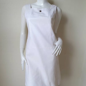 Vintage Courreges White cotton dress Size 40 Medium image 4