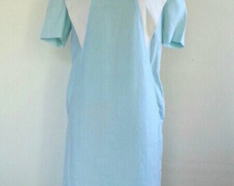 Vintage Courreges Linen Dress Size 9A3 will fit Medium