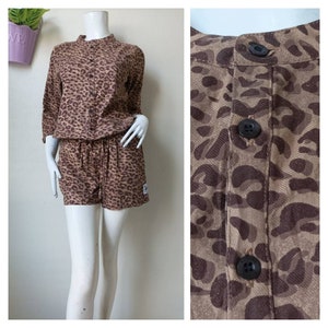 X-girl Cotton leopard print Jump suit Size 1 XS